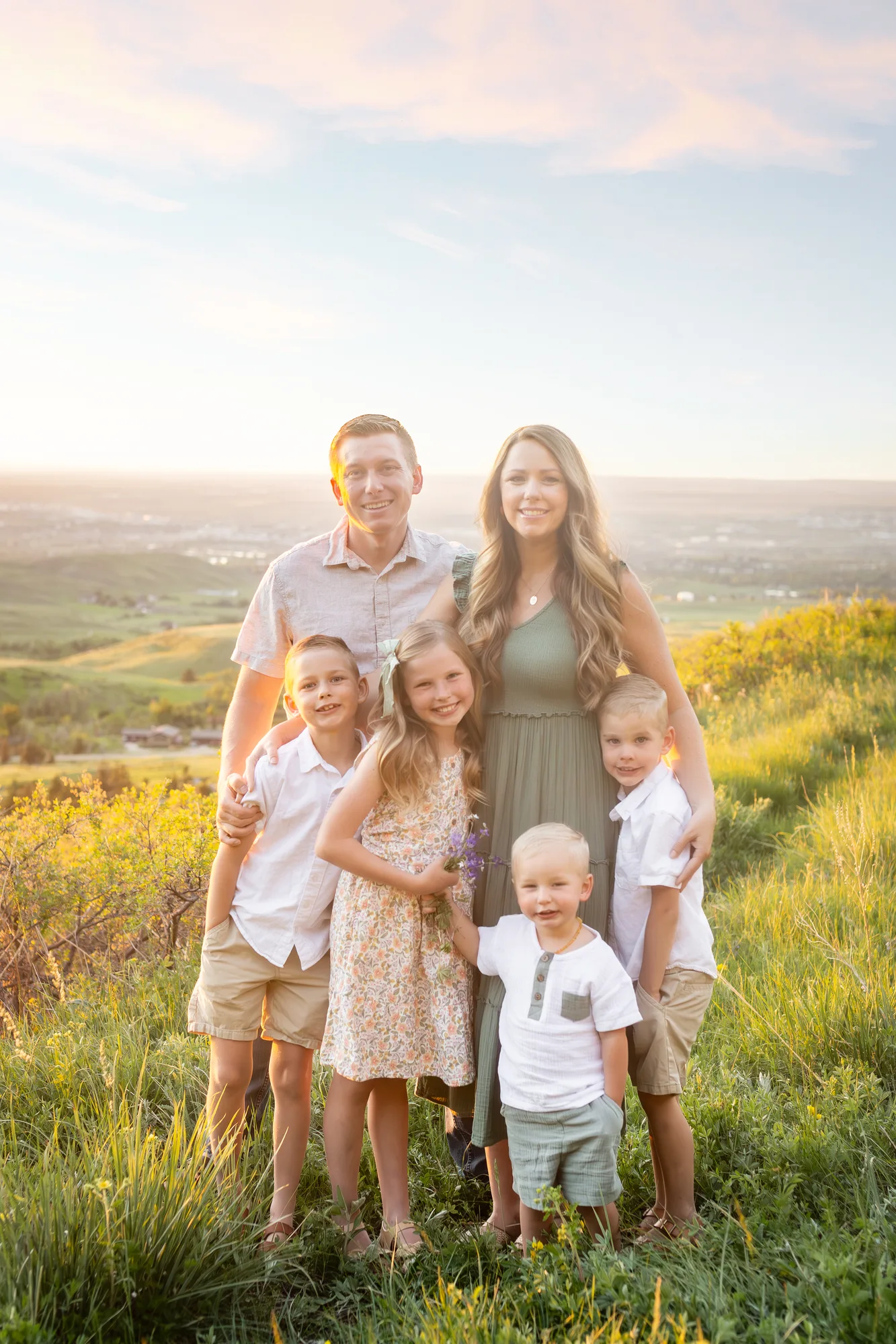 Mountain family portrait by Houston Hanna Photography in Wyoming